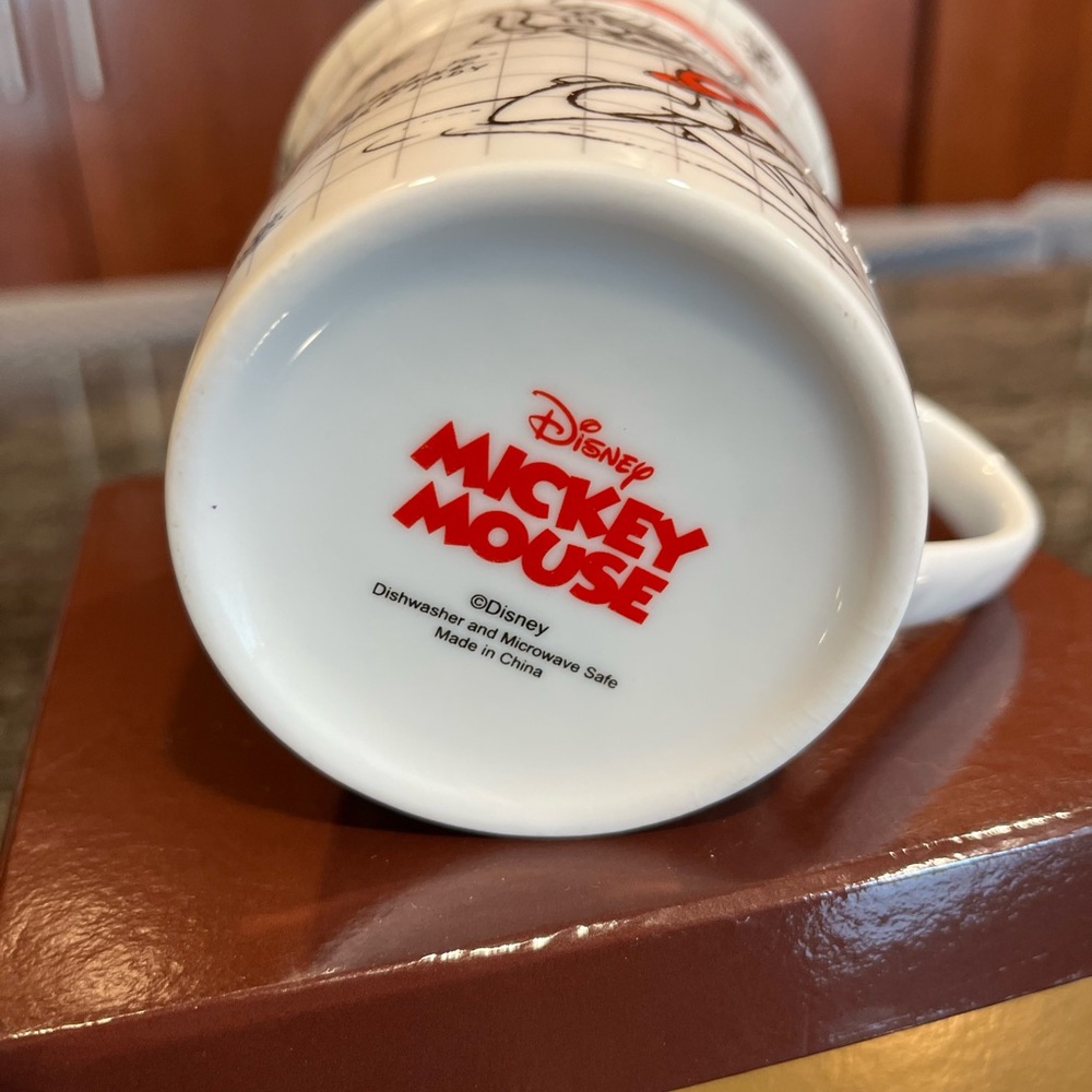 Disney Sketchbook Mugs Set Mickey & Minnie Mouse Ceramic Coffee Tea Cups New OBO - Picture 15 of 16